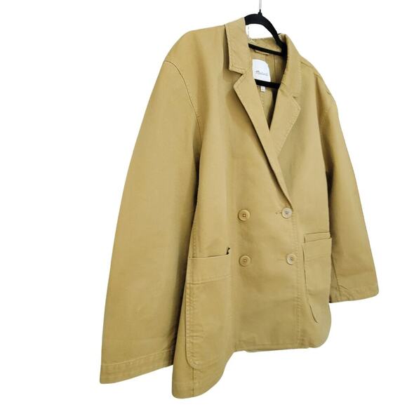 Madewell Jackets & Blazers - MADEWELL Crossover Blazer (Re)generative Chino Dark Khaki Womens XL Minimalist